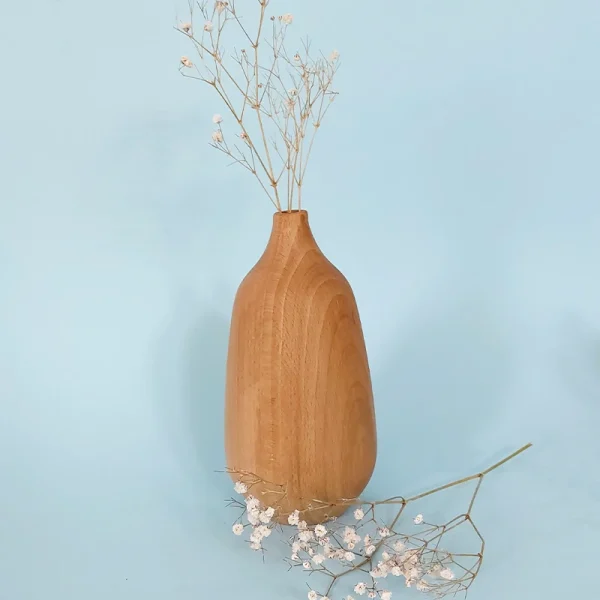 گلدان چوبی مخروطی شکل جدید