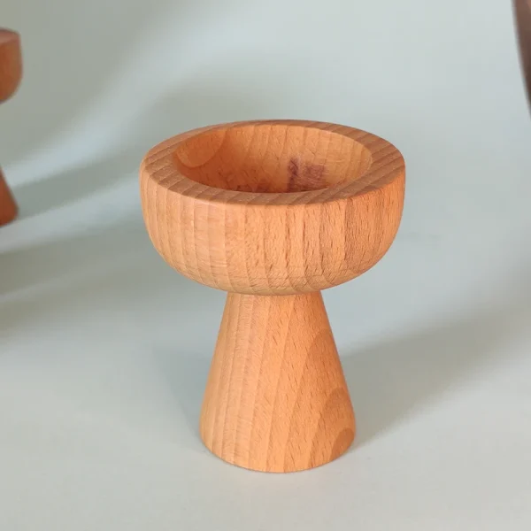 ظرف چوبی پایه دار کوچک